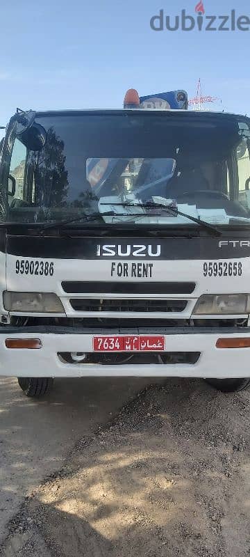 Hiup truck for rent all Muscat 7ton 10ton Best price 9595 26 58 House 1