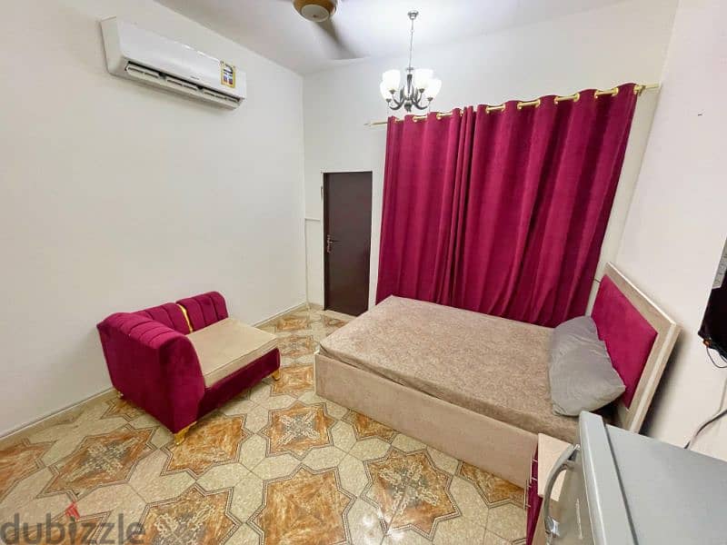 Studio bedroom with private bathroom and furnished kitchen Al Khuwair 2