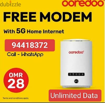 Ooredoo 5G Unlimited Data