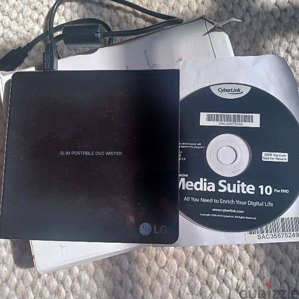 Lg Ultra Slim portable DVD writer 0