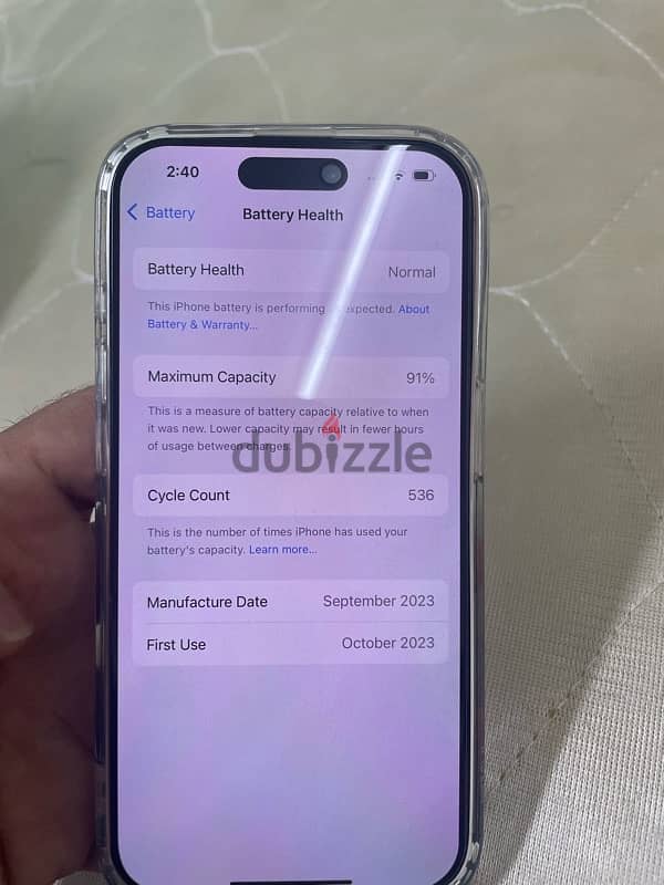 Iphone 15 Pro 258GB Clean & Neat Dual Sim 5