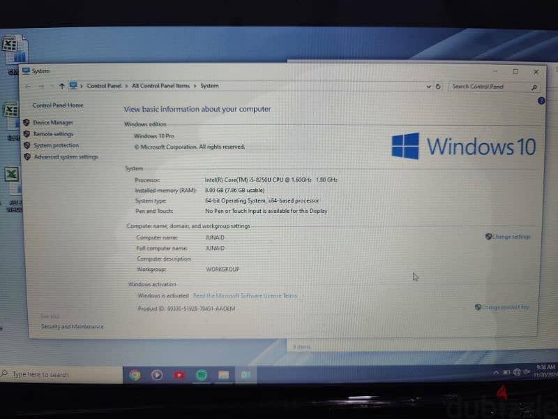 Dell latitude 8th generation 8gb RAM 256gb SSD 5