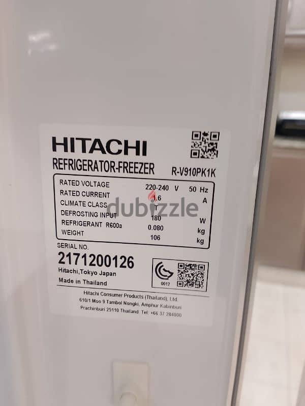 Hitachi Double Door Digital Inverter Big Family Refrigerator 910 liter 2