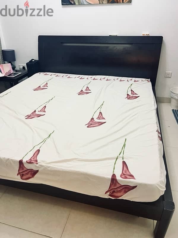 PAN HOME King Bed - 180x200cm in great condition (mattress free) 0