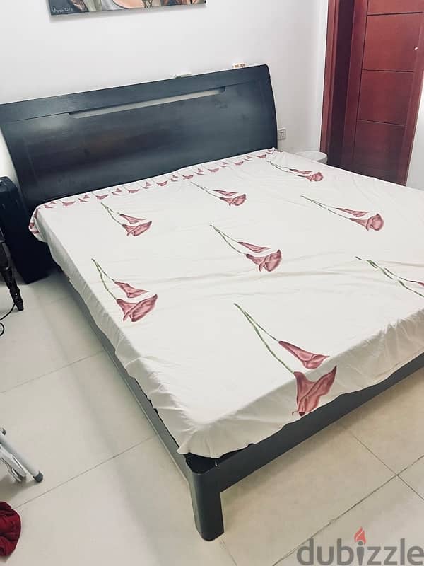 PAN HOME King Bed - 180x200cm in great condition (mattress free) 1