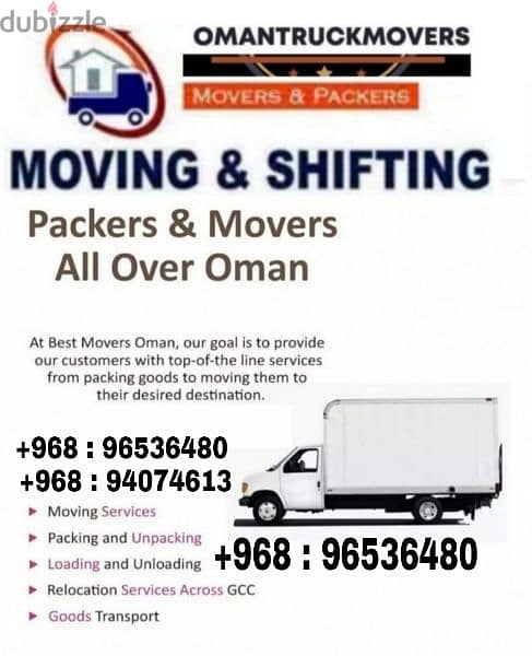 HOUSE MOVING & PACKING TRANSPORT SERVICE OMAN 0