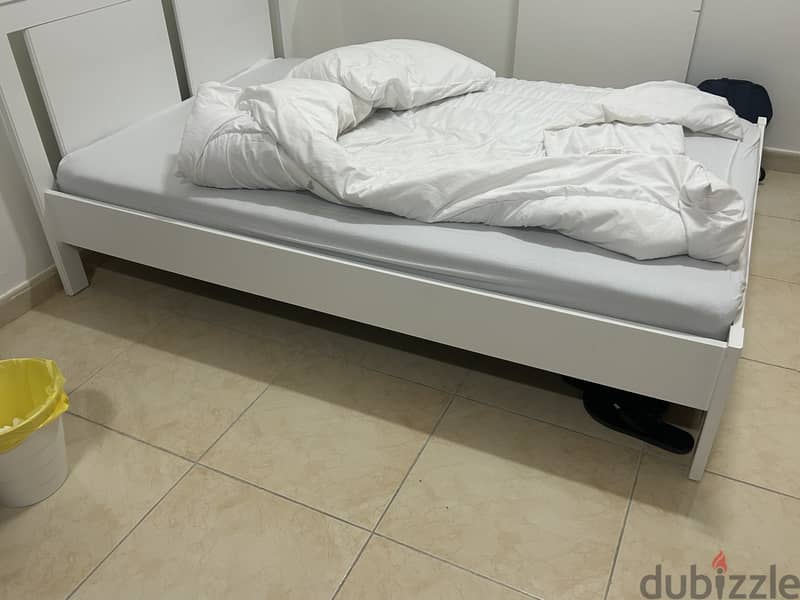 Used IKEA bed with mattress 3