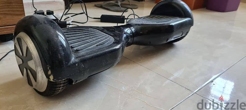 Used Black Hoverboard for sale      هوفر بورد مستعمل للبيع 0