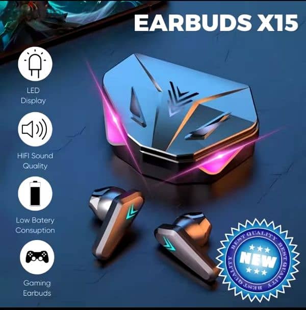 X15 TWS Gaming airbuds 1