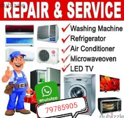 Ac fridge Automatic washing machine and rafegrater Repairing