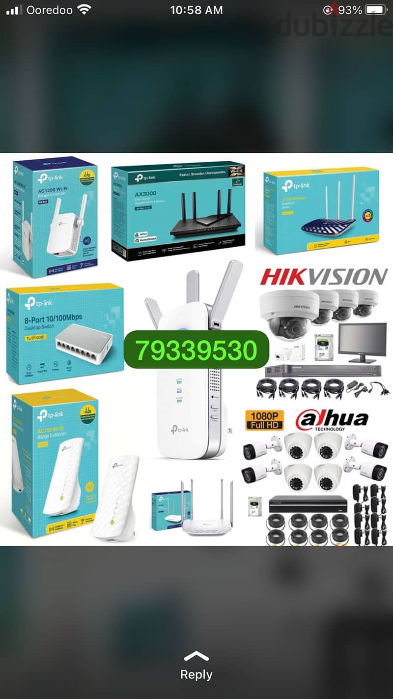 We do all type of CCTV Camera  Hikvision HD Turbo  Ip camera 1