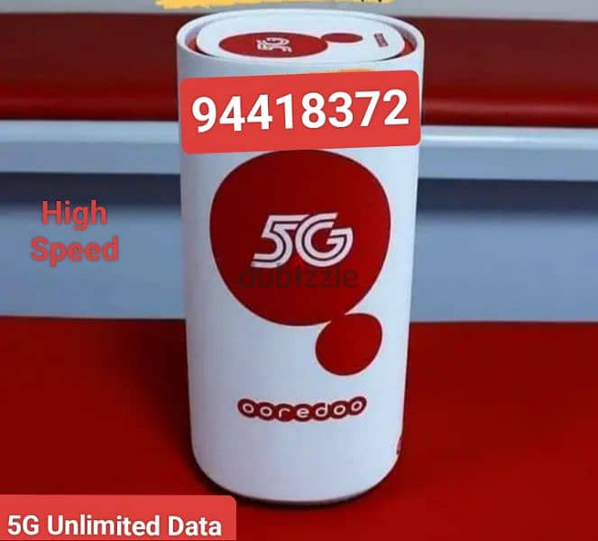 Ooredoo 5G Wirless WiFi 28 Omr Unlimited 0