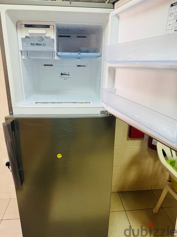 Samsung two door 322 litre fridge for sale in mint condition 2