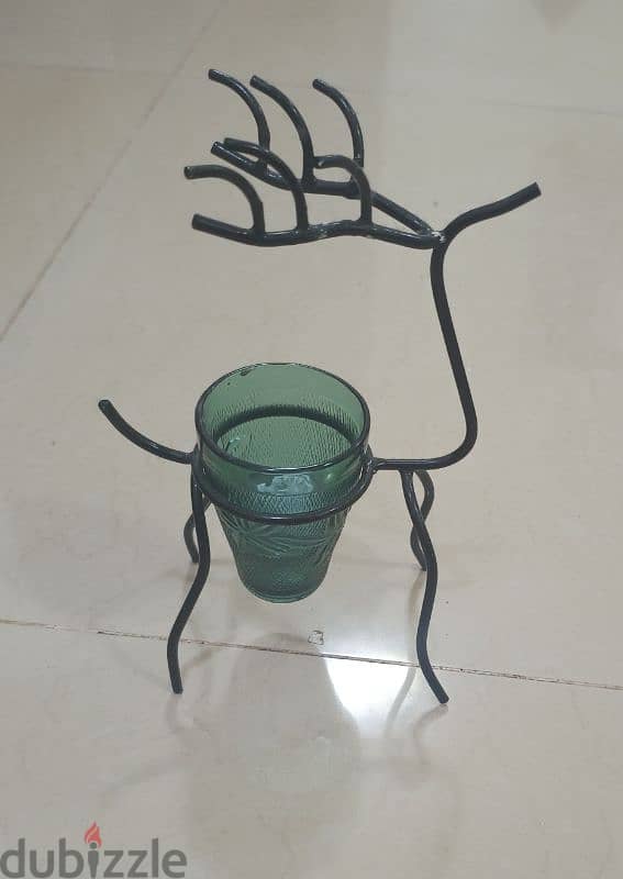 Christmas Deer candle holder 3 1