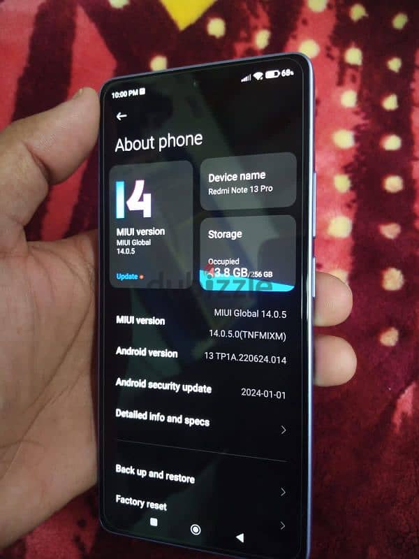 redmi note 13 pro 8+4 ram 256 rom 6