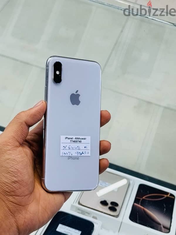 iPhone X64GB battery 100% best condition good phone 0