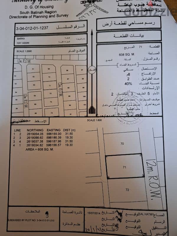 ارض للبيع في حي عاصم موقع ممتاز 0