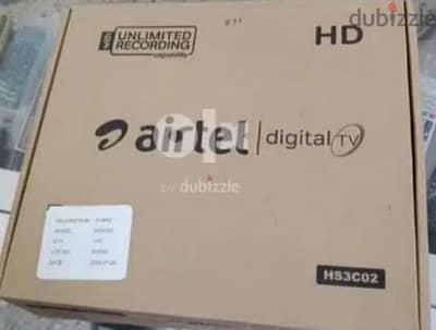 New Airtel Digital HD receiver With six months malayalam Tamil