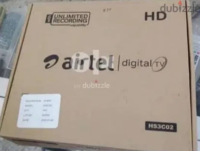 New Airtel Digital HD receiver With six months malayalam Tamil 0