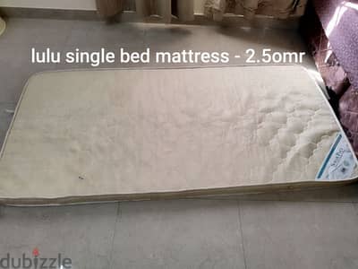 lulu single bed mattress