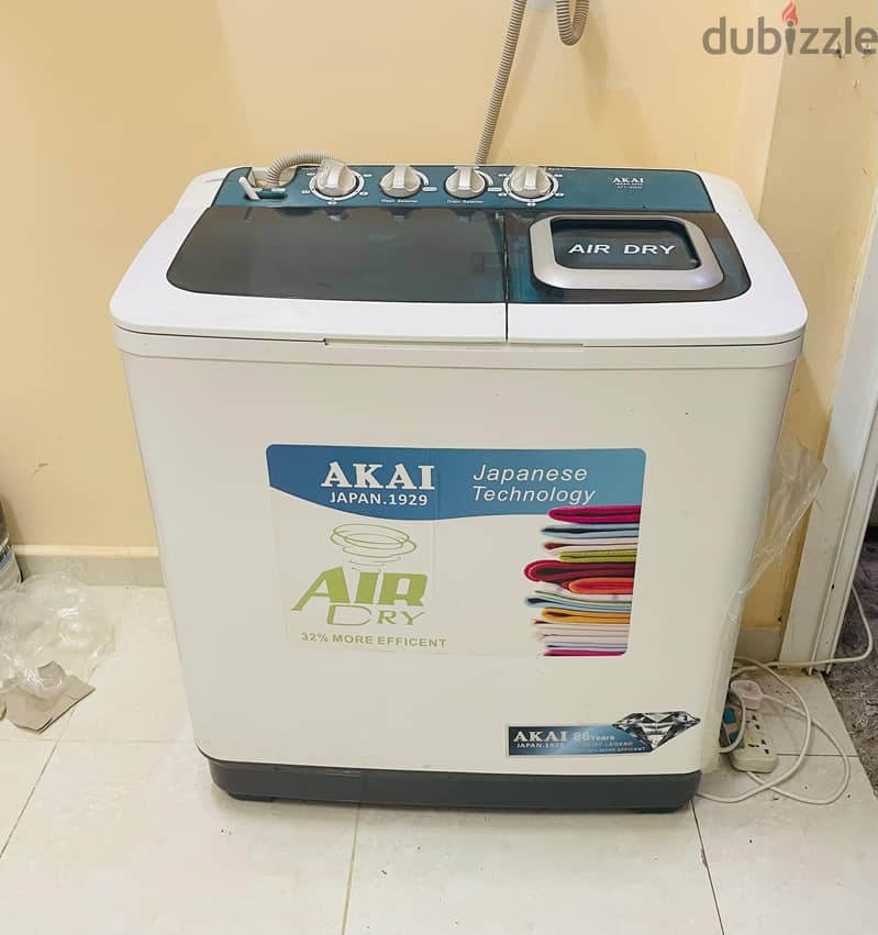 Akai Washing Machine Semi Automatic 8 kg 1