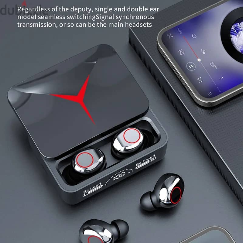 TWS M90 Wireless Headphones Gaming Earphone Bluetooth 5.3 3