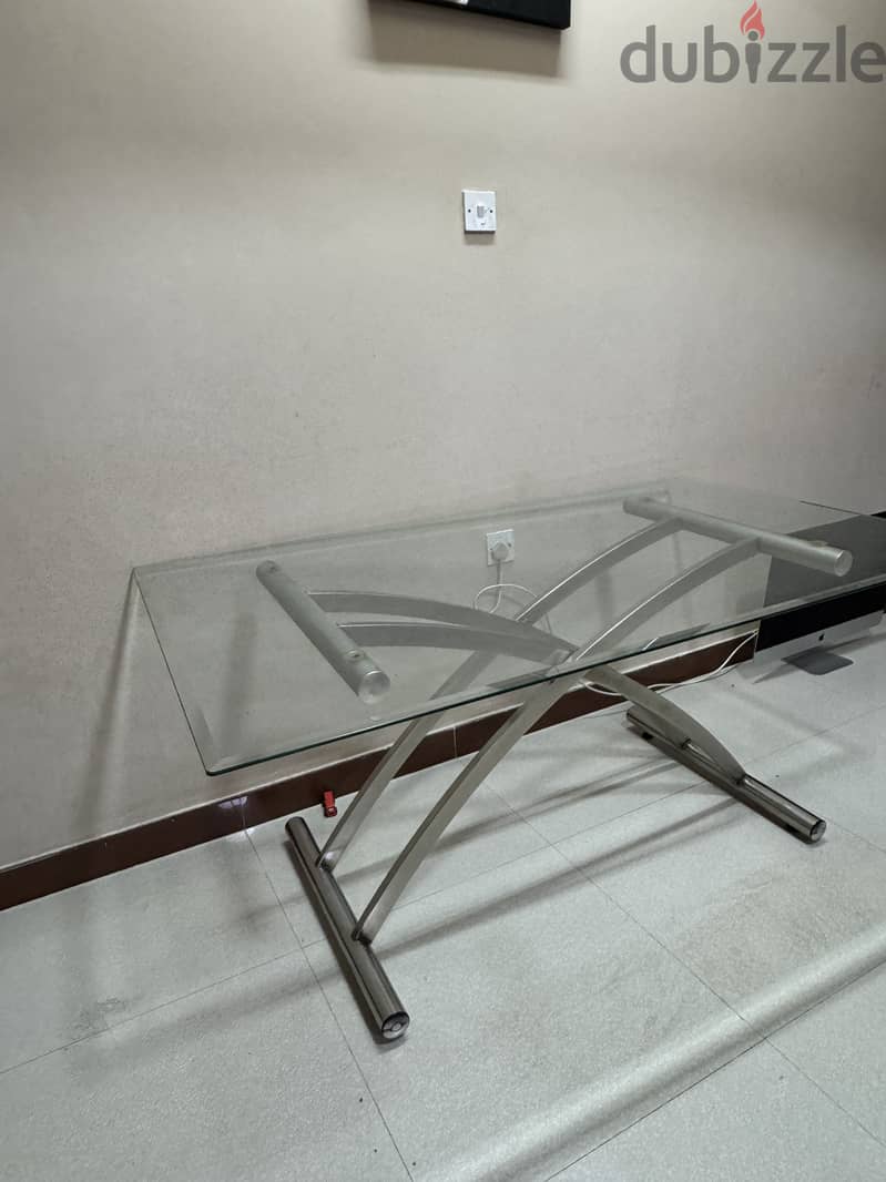 Bed & Matress 1, Glass Table 1 1