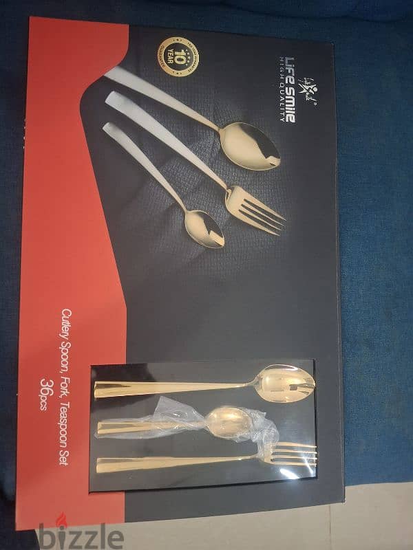 Cutlery spoon fork teaspoon set 0