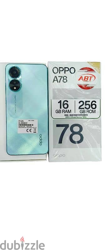 OPPO A78 256GB 8+8RAM 11MONTH HAVE WARRANTY 0