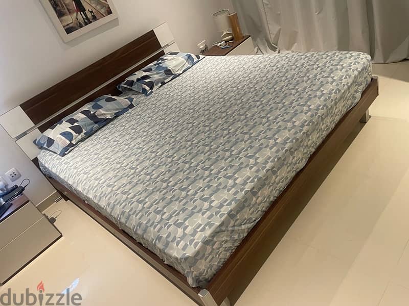 king size bed for sale without mattress 0