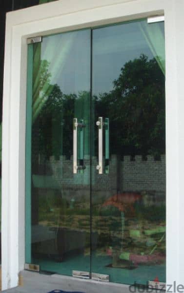 glass work door and partion work mantinas 0