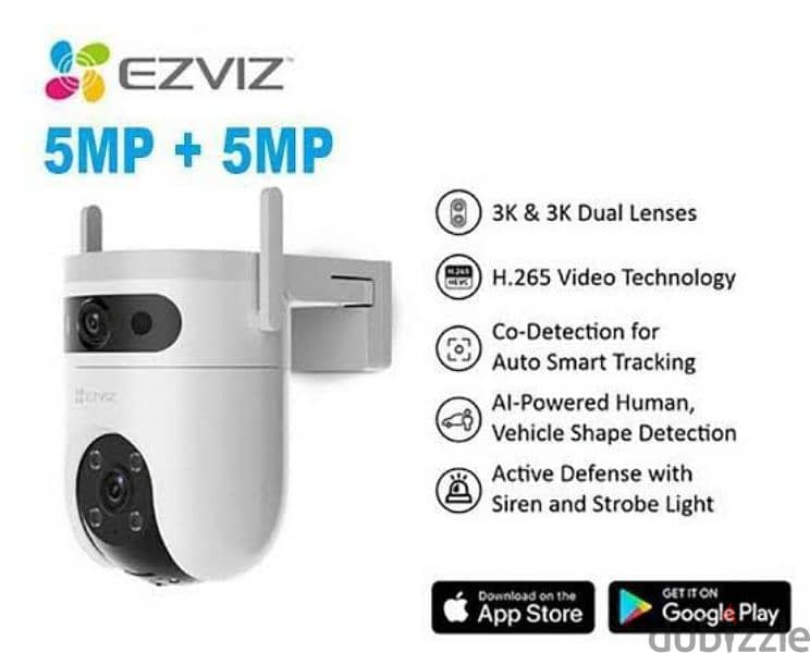 Ezviz H9C 3K+3K (5MP+5MP) Dual-Lens Pan & Tilt Wi-Fi Security Camera 3