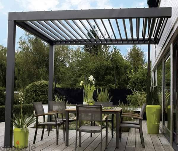 ⏩we Specialized in all types of shades, pergolas and aluminium work 12