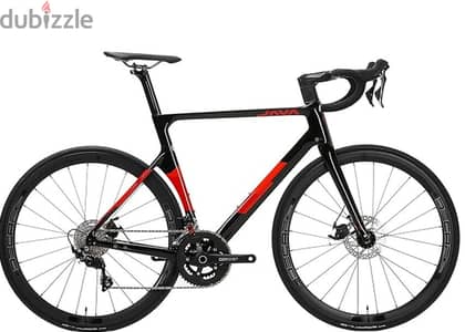 Road Bike With Shimano 22 Speed Racing Bicycle (Black/Red, 51) 300 ر. ع