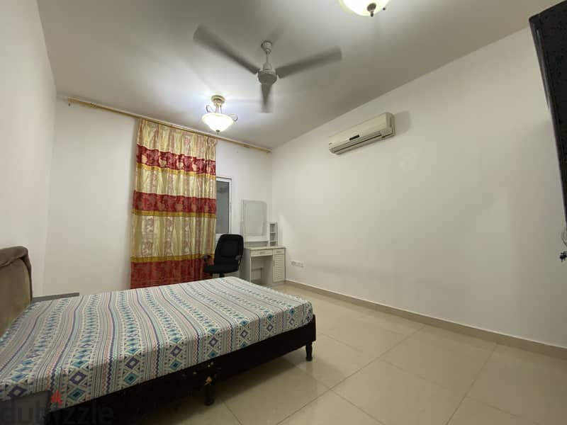 Fully furnished spacious room with private bathroom in Al Ghubra 1