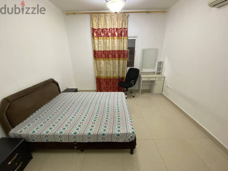 Fully furnished spacious room with private bathroom in Al Ghubra 3