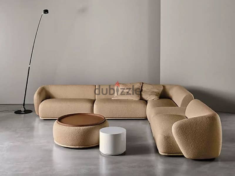 new barnd l shape sofa with bad making 2