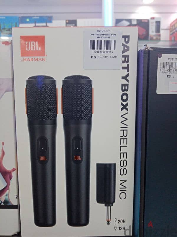 Jbl party box wireless dual microphone 0