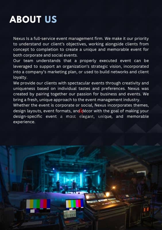 NEXUS EVENT MANAGEMENT COMPANY 1