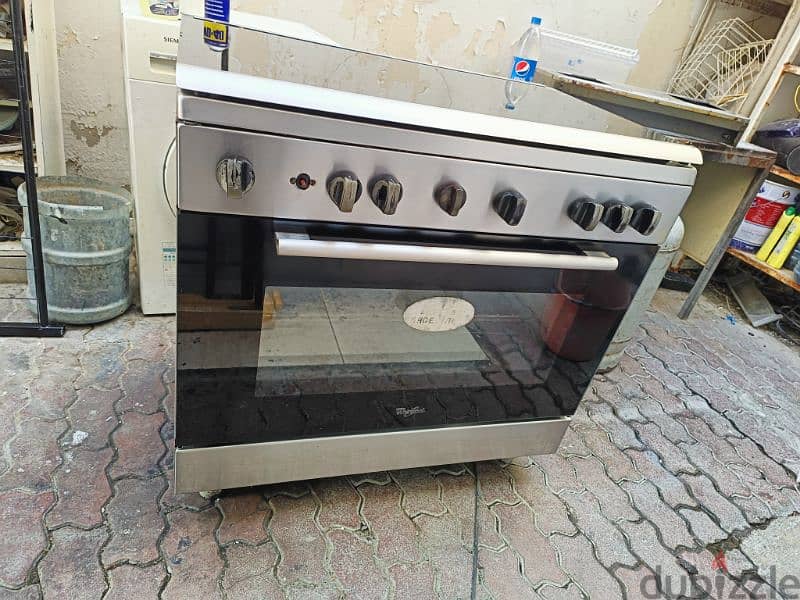 whirlpool cooking range 5 burner neit and clean 2