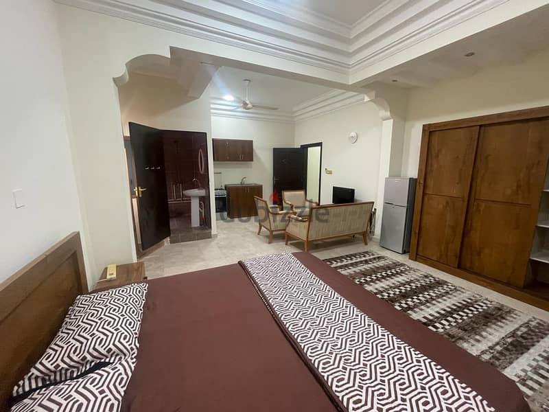 Available ! Al Khuwair Room with Attached Bathroom kitchen  fully furn 1