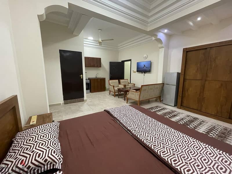 Available ! Al Khuwair Room with Attached Bathroom kitchen  fully furn 4