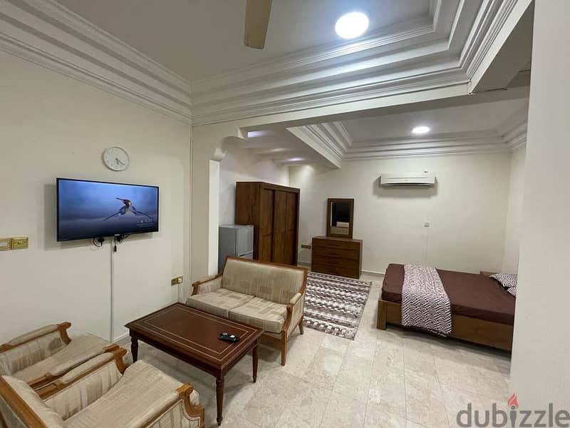 Available ! Al Khuwair Room with Attached Bathroom kitchen  fully furn 5