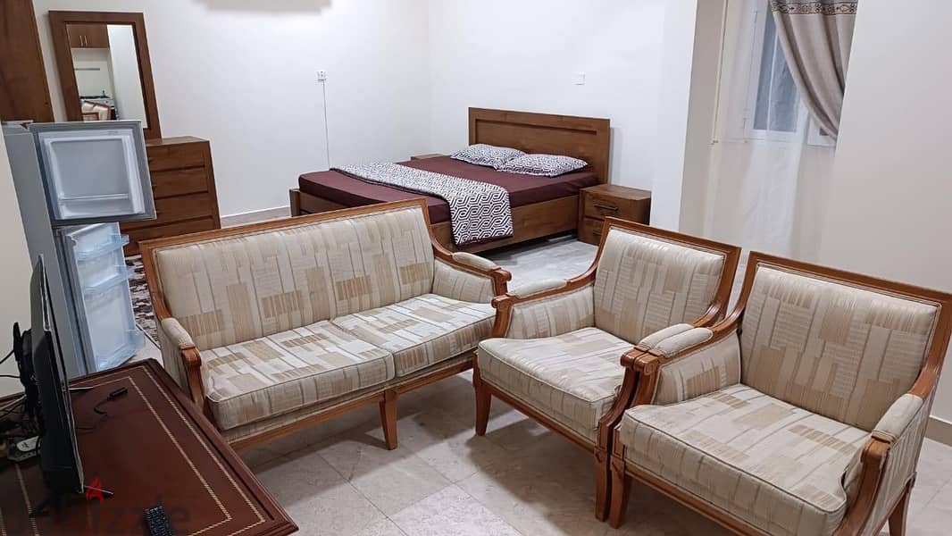 Available ! Al Khuwair Room with Attached Bathroom kitchen  fully furn 15