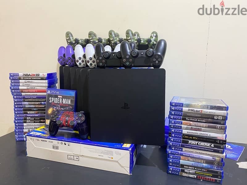 PS4 Slim 500Gb 1 Joystik 1 Game 60 OMR 1