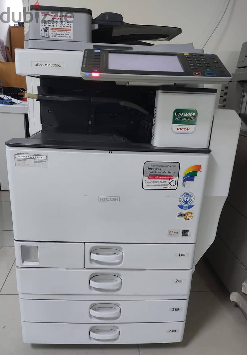 For Sale RICOH Aficio MP C3502  Color Laser  Multifunction 0