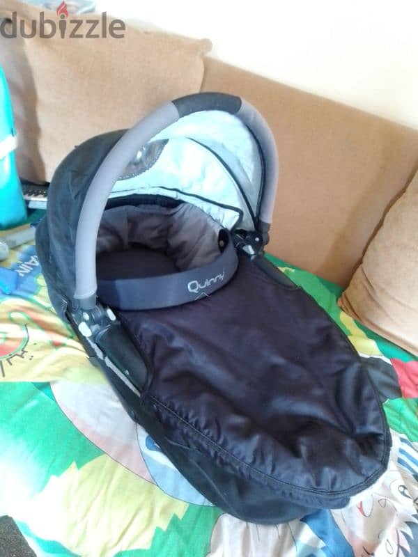 Quinny baby stroller and carrycot for sale 1