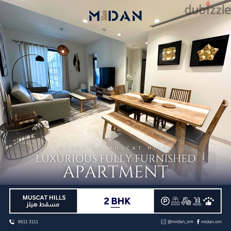 MUSCAT HILLS | LUXURIOUS FULLY FURNISHED 2 BR APARTMENT 0