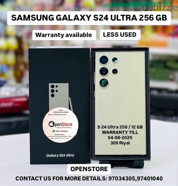 Samsung galaxy s24 ultra 256 / 12 GB under warranty till 0