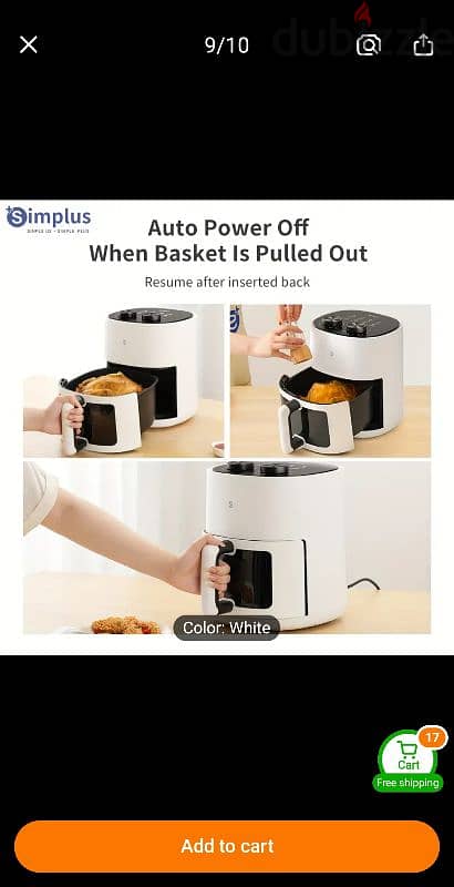 Air Fryer Simpulus 4.5 litres 1